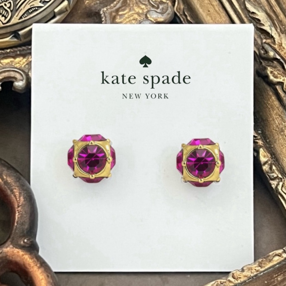 KATE SPADE • Pink Lady Marmalade Crystal Earrings
